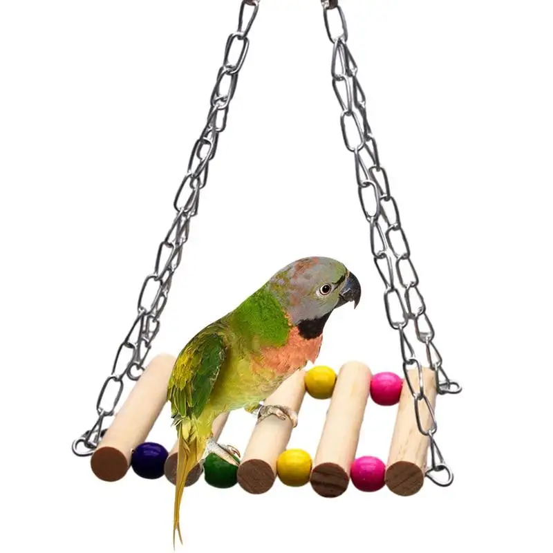 Bird Ladder Bridge Cockatiel Cage Hammock Swing Toy With Metal Chain And Clasp Safe And Durable Chewing Toys Hangings Pet Bird
Bird Ladder Bridge Cockatiel Cage Hammock Swing Toy With Metal Chain And Clasp Safe And Durable Chewing Toys Hangings Pet Bird