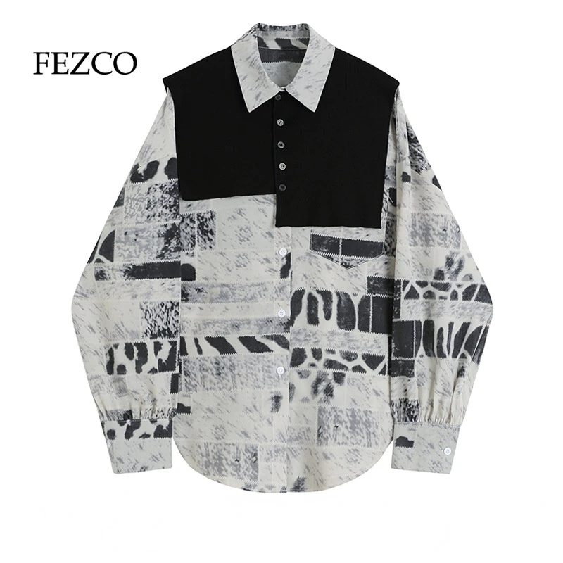 FEZCO 2022 Original Design Two Piece Set Knitted Vest Printed Long Sleeve Shirt Elegant Retro Shirts for Women Fashion Clothes
FEZCO 2022 Original Design Two Piece Set Knitted Vest Printed Long Sleeve Shirt Elegant Retro Shirts for Women Fashion Clothes