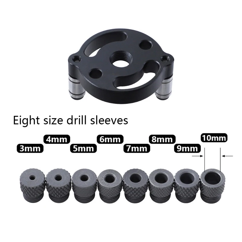 Hole Puncher Locator Adjustable 3-10mm Straight Drilling Aluminum Alloy Woodworking Guide for Punching Holes in Boards M4YD
Hole Puncher Locator Adjustable 3-10mm Straight Drilling Aluminum Alloy Woodworking Guide for Punching Holes in Boards M4YD
