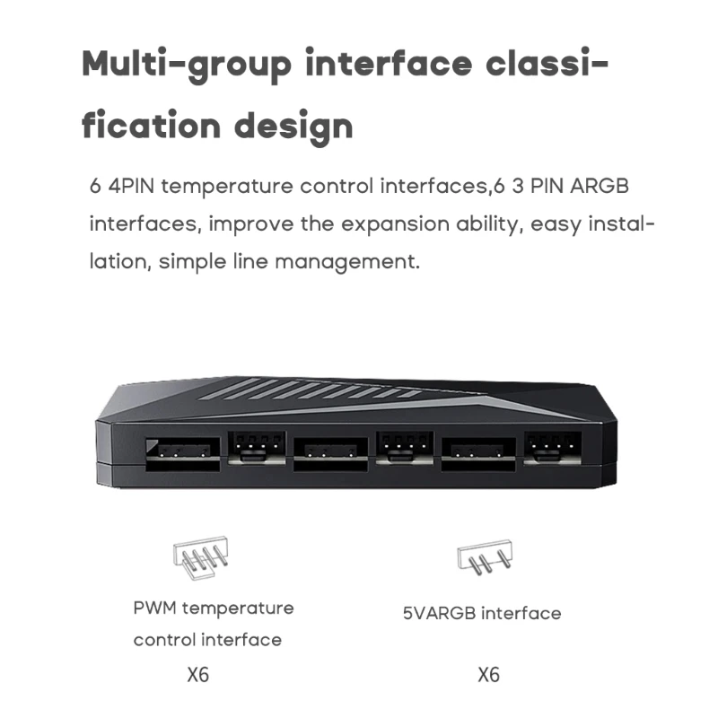 1 до 12 портов 2 в 1, контроллер вентилятора шасси ARGB + PWM 5 в 3 контакта 4 контакта
1 до 12 портов 2 в 1, контроллер вентилятора шасси ARGB + PWM 5 в 3 контакта 4 контакта