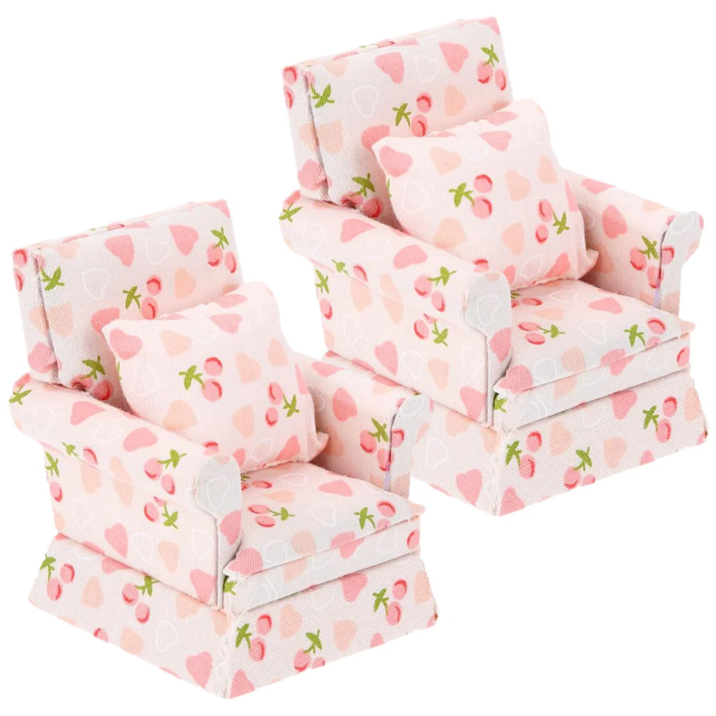 2 Pcs Dollhouse Sofa Mini Single Pillow Miniature Sofa Model Armchair Miniatures Model Tiny
2 Pcs Dollhouse Sofa Mini Single Pillow Miniature Sofa Model Armchair Miniatures Model Tiny