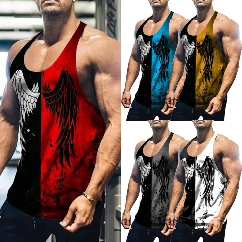 Sports Vest Muscle Shirt Tank Top Gym Bodybuilding Tops Crew Neck Printed Summer Trendy Men Clothes Casual Waistcoat Underwaist
Sports Vest Muscle Shirt Tank Top Gym Bodybuilding Tops Crew Neck Printed Summer Trendy Men Clothes Casual Waistcoat Underwaist