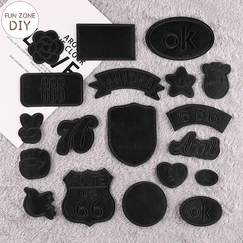 FZdiy Black Patches for Clothing, Sofa, Leather Patch stick on Patches Embroidery Applique on Clothes
FZdiy Black Patches for Clothing, Sofa, Leather Patch stick on Patches Embroidery Applique on Clothes
