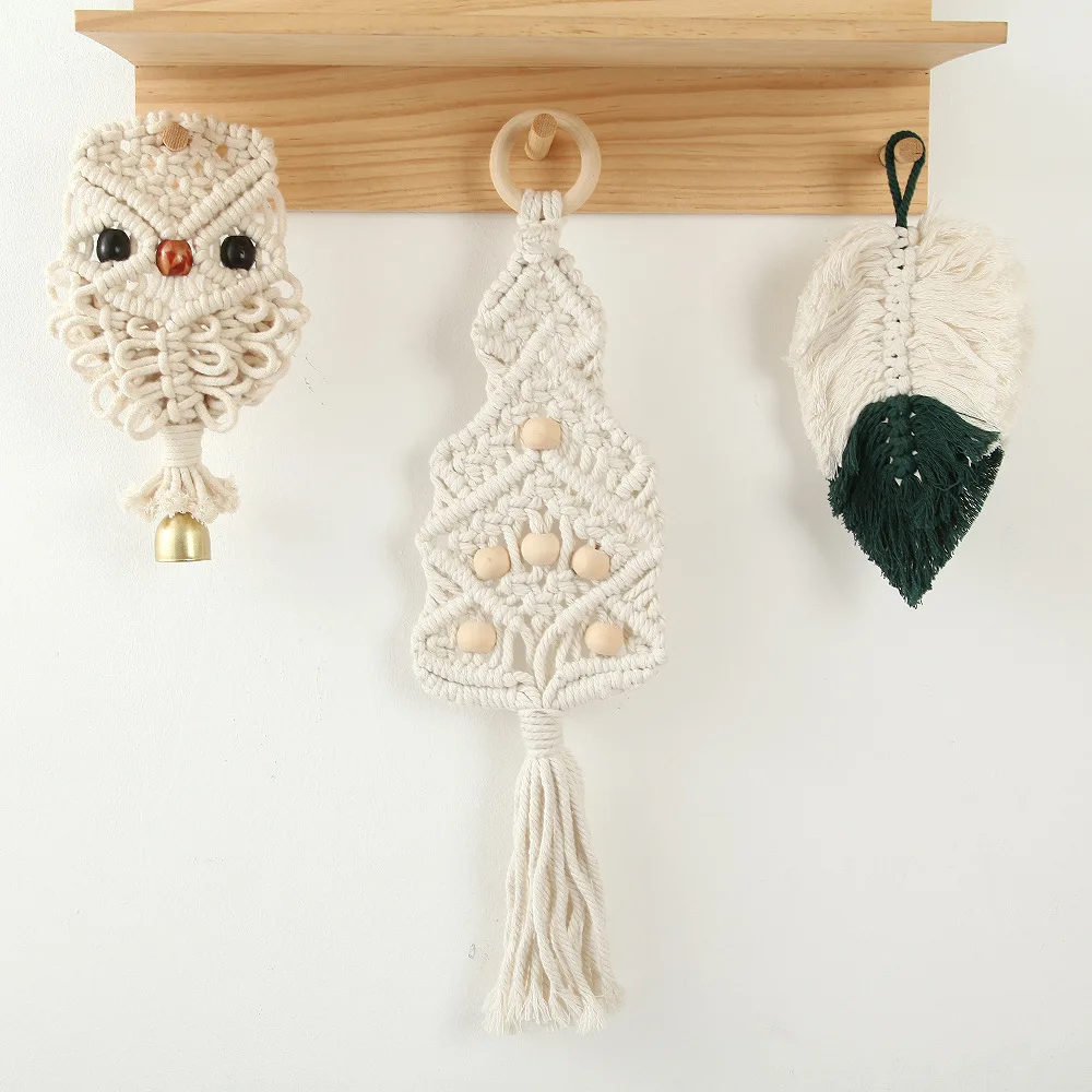 20/45CM Handwoven Tapestry Cotton Rope Owl Bell Wind Chime Christmas Tree Wall Window Pendant Children's Room Decorations
20/45CM Handwoven Tapestry Cotton Rope Owl Bell Wind Chime Christmas Tree Wall Window Pendant Children's Room Decorations
