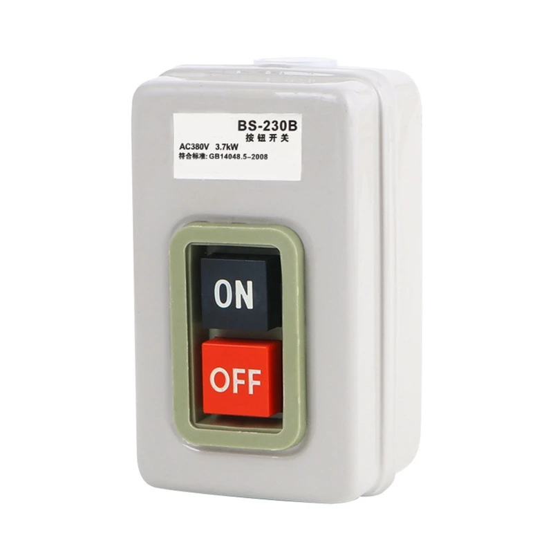 3.7KW 380V ON-OFF Push Button Switch 2 Positions Three Phase Start Button Switch Dropshipping
3.7KW 380V ON-OFF Push Button Switch 2 Positions Three Phase Start Button Switch Dropshipping