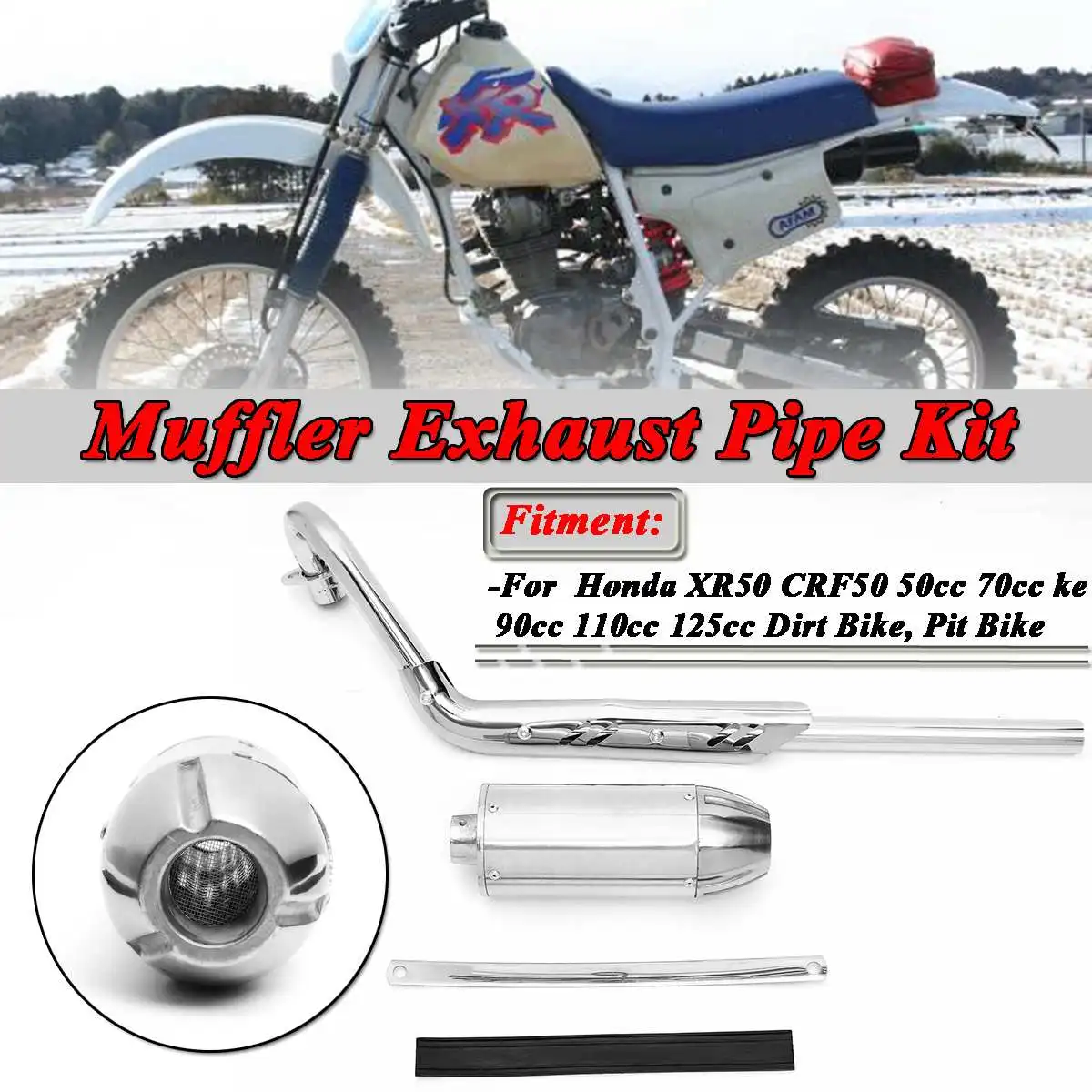 Комплект выхлопных труб для мотоцикла Honda XR50 CRF50 50cc 70cc 90cc 110cc 125cc
Комплект выхлопных труб для мотоцикла Honda XR50 CRF50 50cc 70cc 90cc 110cc 125cc
