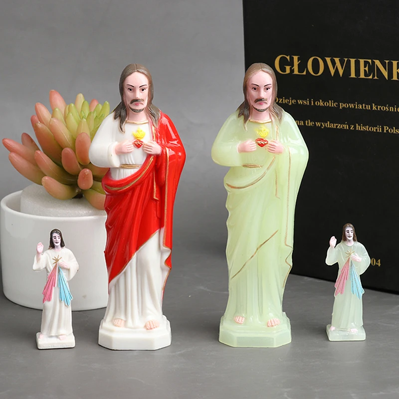 

Jesus Religious Priest Statue Figure Luminous Figurine Catholic Christian Souvenirs Gift Tabletop Figurine Statue Home Decor