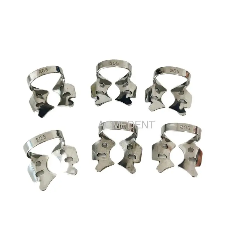 5 Pieces Dental Rubber Dam Clamps Stainless Steel Holder Placer Clips Endodontic Clip Surgical Instruments #205
5 Pieces Dental Rubber Dam Clamps Stainless Steel Holder Placer Clips Endodontic Clip Surgical Instruments #205