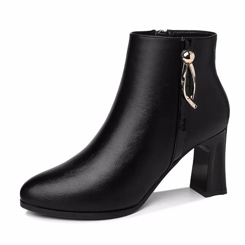 New Mature Elegant Women's Booties Office Ladies Party High Heel Chelsea Boots Winter Leather Pointed Toe Shoes Size 35-40 
New Mature Elegant Women's Booties Office Ladies Party High Heel Chelsea Boots Winter Leather Pointed Toe Shoes Size 35-40