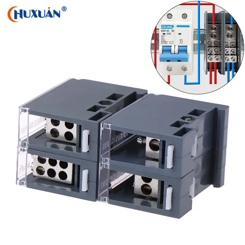 New 150A Din Rail Terminal Block Distribution Box One In Multiple Out Universal Power Junction Box For Circuit Breaker
New 150A Din Rail Terminal Block Distribution Box One In Multiple Out Universal Power Junction Box For Circuit Breaker