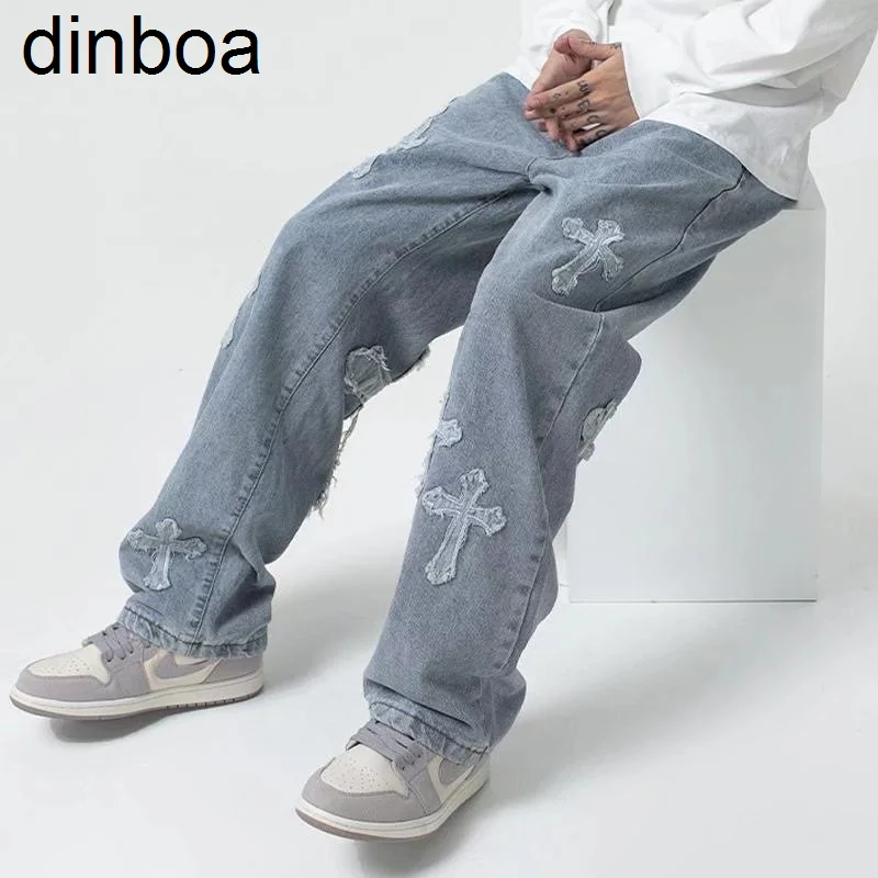 Джинсы Dinboa мужские и женские, Свободные мешковатые брюки в стиле хип-хоп, большие размеры, уличная одежда, бойфренды Y2k
Джинсы Dinboa мужские и женские, Свободные мешковатые брюки в стиле хип-хоп, большие размеры, уличная одежда, бойфренды Y2k