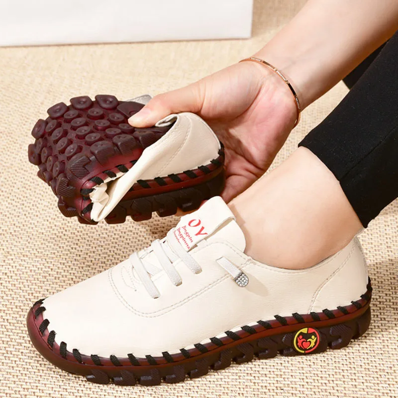 Sneakers Women Shoes New Platform Loafers Lace Up Leather Flat Slip-On New Spring Casual Mom Shoes Zapatos Mujer Chaussure Femme
Sneakers Women Shoes New Platform Loafers Lace Up Leather Flat Slip-On New Spring Casual Mom Shoes Zapatos Mujer Chaussure Femme