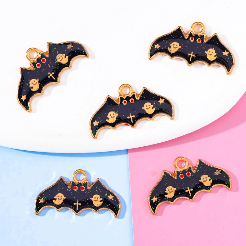 20Pcs 24*13Mm Alloy Enamel Halloween Bat Pendant Diy Handmade Necklace Earrings Keychain Charm Jewelry Making Accessories Materi
20Pcs 24*13Mm Alloy Enamel Halloween Bat Pendant Diy Handmade Necklace Earrings Keychain Charm Jewelry Making Accessories Materi