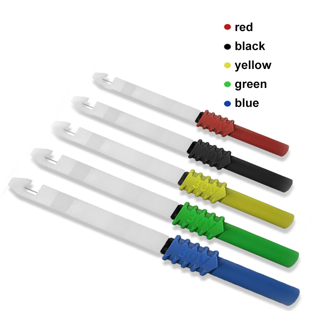 5 шт. полное изоляционное безопасное измерение пирсинга 4 мм тестирование вилки типа банан практичный мультиметр набор зондов неразрушающа... 
5 шт. полное изоляционное безопасное измерение пирсинга 4 мм тестирование вилки типа банан практичный мультиметр набор зондов неразрушающа...