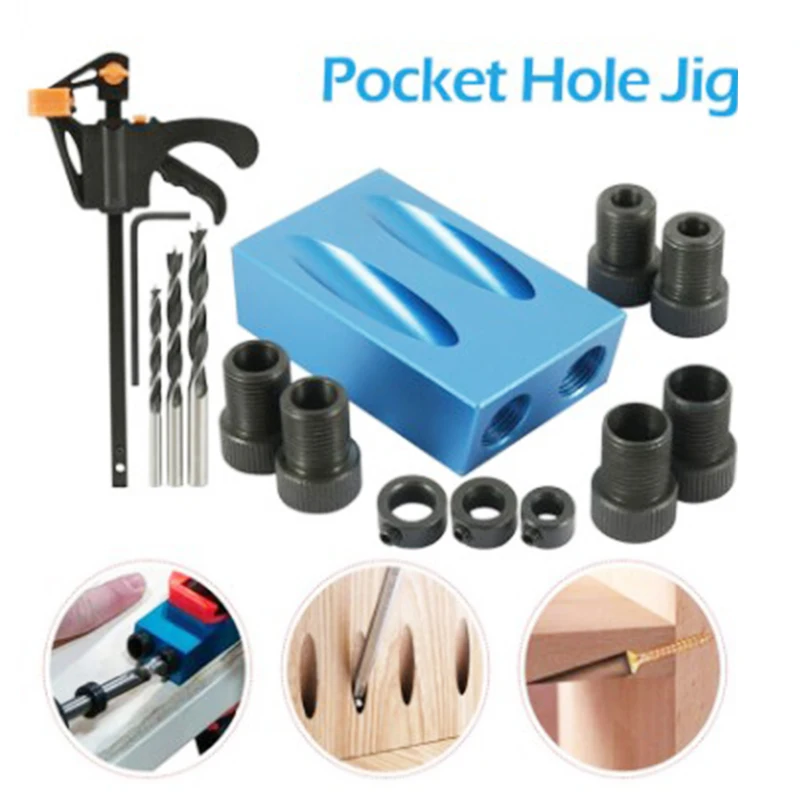 15 Degree Oblique Hole Locator Angle Drilling Woodworking Locator Drill Bit Pocket Hole Fixture Kit DIY Woodworking Tools
15 Degree Oblique Hole Locator Angle Drilling Woodworking Locator Drill Bit Pocket Hole Fixture Kit DIY Woodworking Tools