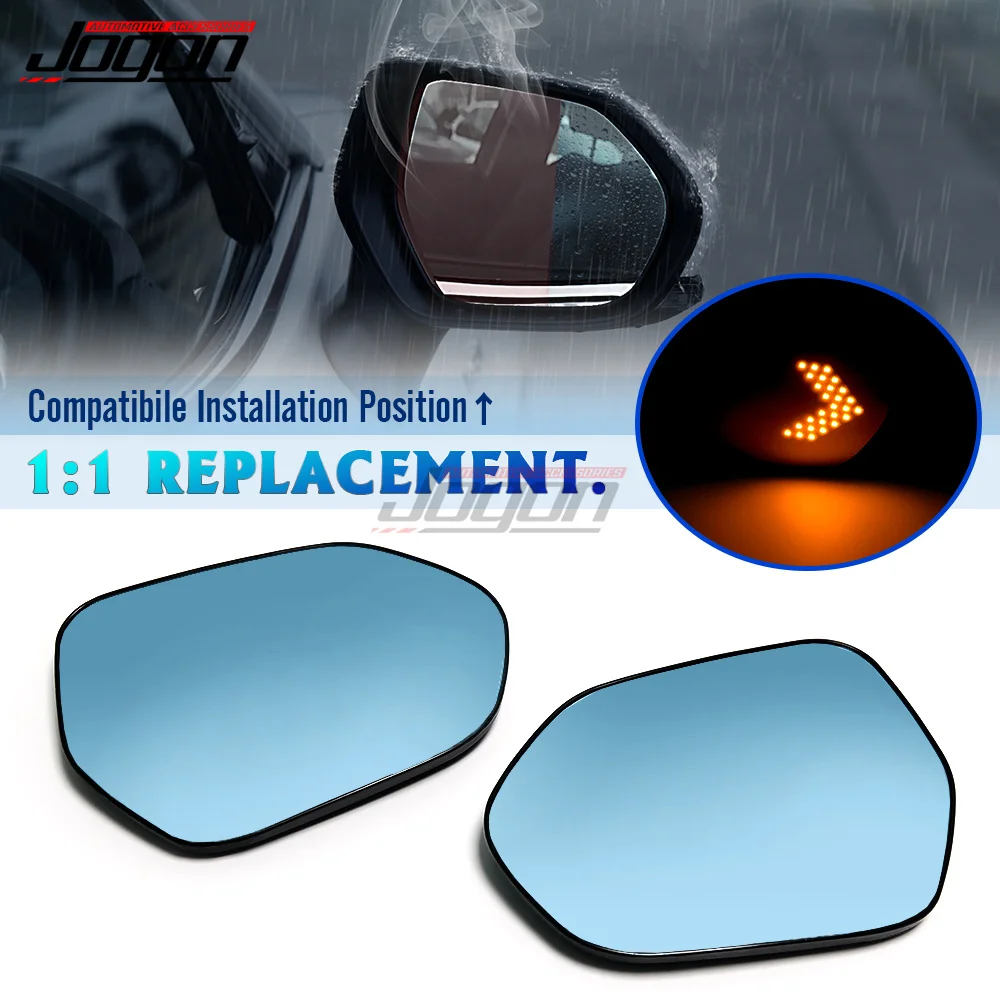 2Pcs JOGON Side Rearview Mirror Blue Glass Lens with LED indicator For Toyota Avalon XX50 2019-2022 Wide Angle View Anti Glare
2Pcs JOGON Side Rearview Mirror Blue Glass Lens with LED indicator For Toyota Avalon XX50 2019-2022 Wide Angle View Anti Glare