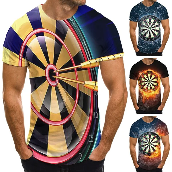 Dart Board T-Shirt Darts Throw Game Graphic Tee T Shirts Funny Summer Clothes Custom Top Tee Short Sleeve T-Shirts for Men
Dart Board T-Shirt Darts Throw Game Graphic Tee T Shirts Funny Summer Clothes Custom Top Tee Short Sleeve T-Shirts for Men