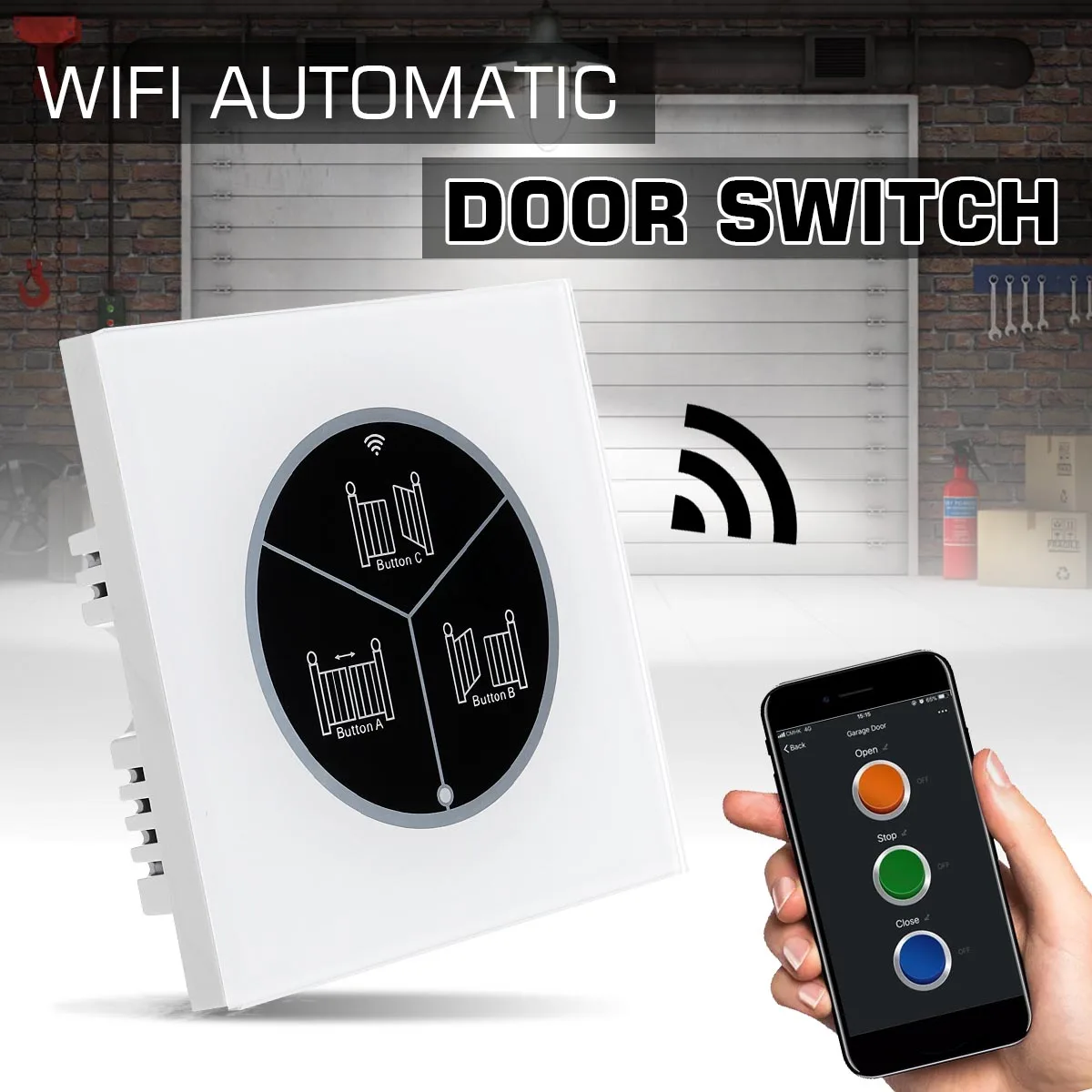 Universal Wireless Door Opener Controller Remote WIFI Switch By for Garage door, Rolling Gate, Courtyard automatic door, etc
Universal Wireless Door Opener Controller Remote WIFI Switch By for Garage door, Rolling Gate, Courtyard automatic door, etc