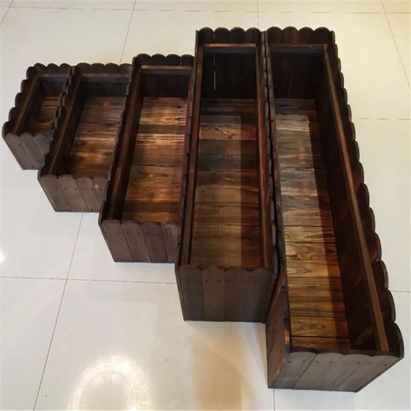 Anti-Corrosion Box Carbonized Wooden Box Solid Wood Flower Pot Balcony Planter Kitchen
Anti-Corrosion Box Carbonized Wooden Box Solid Wood Flower Pot Balcony Planter Kitchen