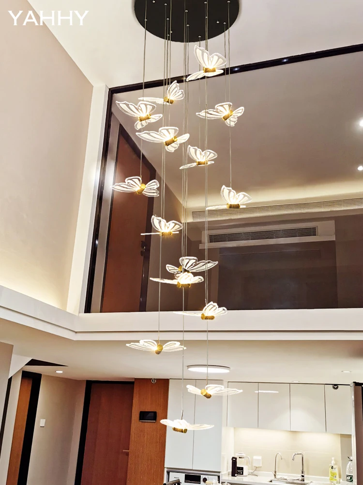 YAHHY Staircase Long Chandelier Villa Nordic Living Room Lamp Loft Apartment Rotary Duplex Building Large Chandelier
YAHHY Staircase Long Chandelier Villa Nordic Living Room Lamp Loft Apartment Rotary Duplex Building Large Chandelier