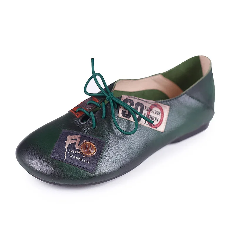 YourSeason Vintage Genuine Leather Flats Ladies Shoes Mixed Colors Lace-up Round Toe Fashion Spring Leisure Concise Women Shoes
YourSeason Vintage Genuine Leather Flats Ladies Shoes Mixed Colors Lace-up Round Toe Fashion Spring Leisure Concise Women Shoes