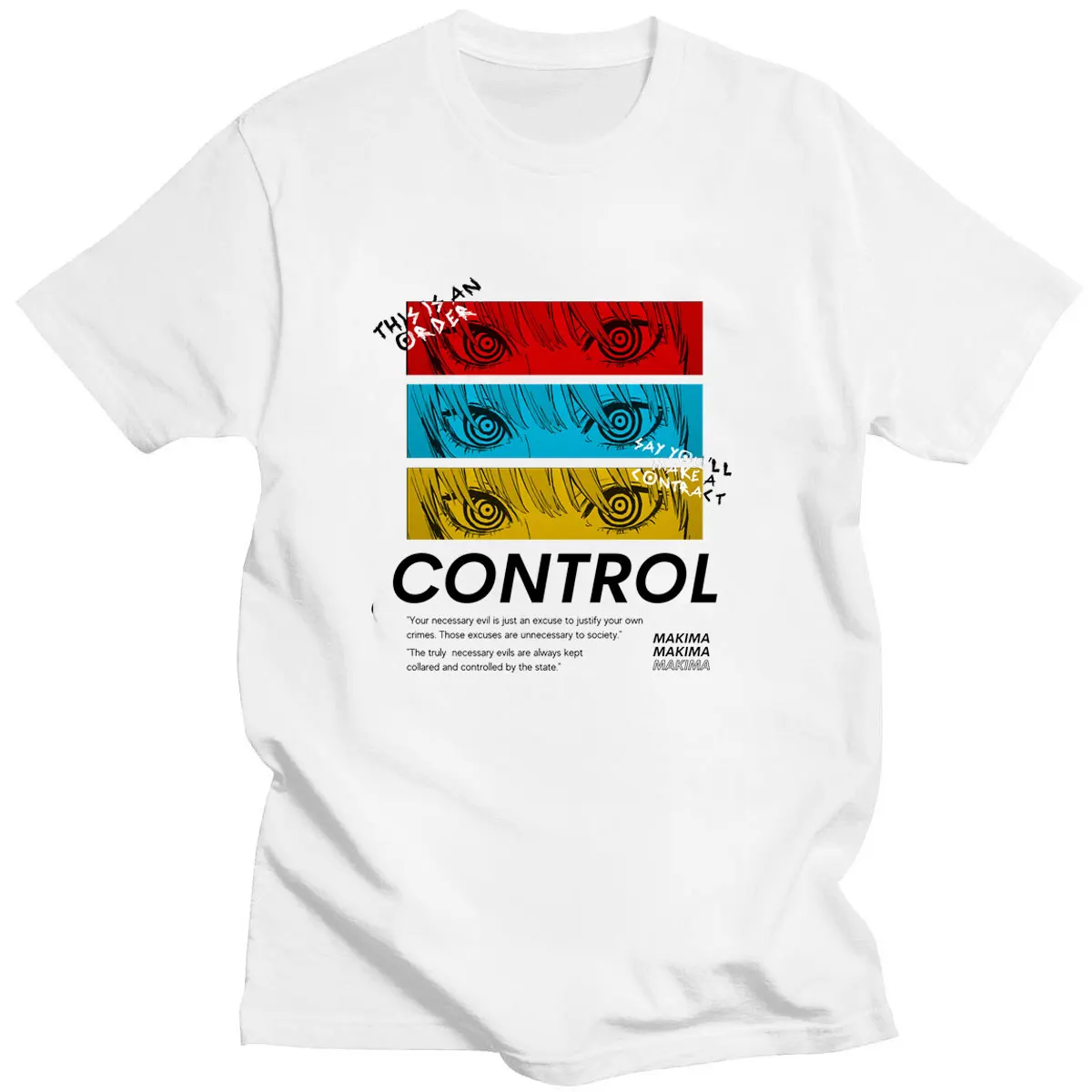 Japanese Anime Chainsaw Man Manga Mens Funny Cartoon Pochita Makima Loose Casual Tshirts Harajuku Clothing Summer Cotton Tshirt
Japanese Anime Chainsaw Man Manga Mens Funny Cartoon Pochita Makima Loose Casual Tshirts Harajuku Clothing Summer Cotton Tshirt