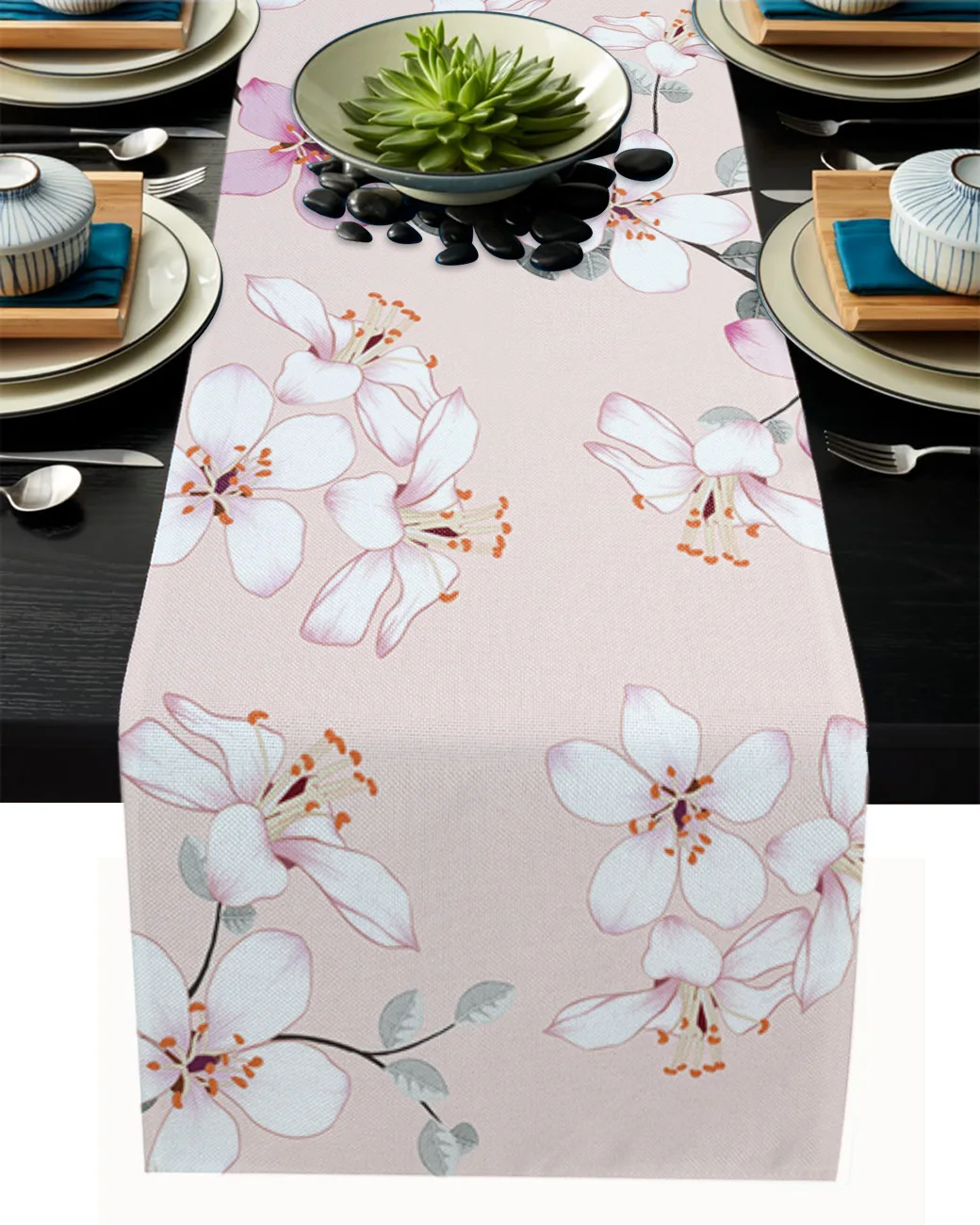 Peach Blossom Spring Table Runner Party Wedding Centerpieces for Tables Home Hotel Decor Kitchen Dining Tablecloth
Peach Blossom Spring Table Runner Party Wedding Centerpieces for Tables Home Hotel Decor Kitchen Dining Tablecloth