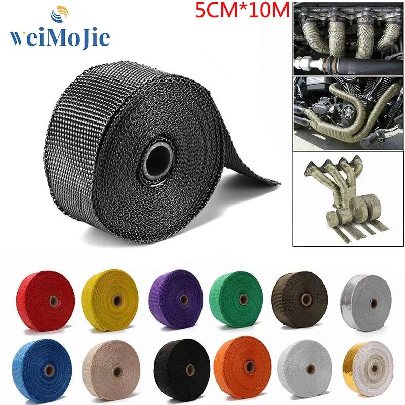 10M Fiberglass Heat Shield Motorcycle Exhaust Thermal Tape Header Pipe Heat Wrap Tape Thermal Protection with Stainless Ties
10M Fiberglass Heat Shield Motorcycle Exhaust Thermal Tape Header Pipe Heat Wrap Tape Thermal Protection with Stainless Ties