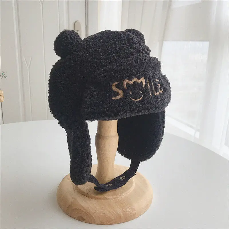 Baby Knit Hat For 1-5y Autum Winter Cotton Lamb Wool Warm Protect Ears Embroidery Lei Feng Cap Solid Color Lovely Bear With Ear
Baby Knit Hat For 1-5y Autum Winter Cotton Lamb Wool Warm Protect Ears Embroidery Lei Feng Cap Solid Color Lovely Bear With Ear