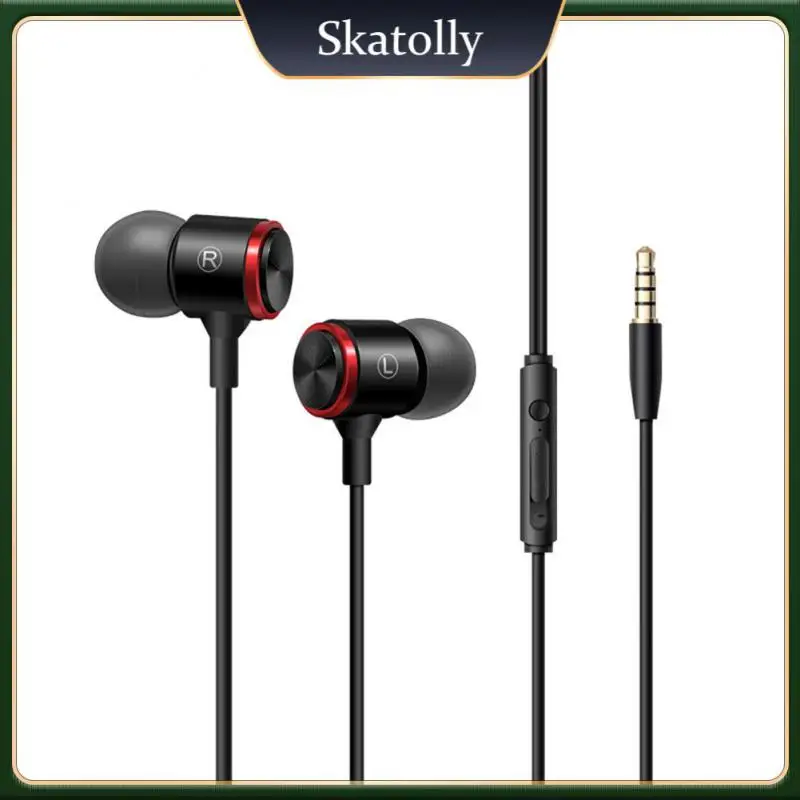 

Gaming Headset In-line Control Computer Wire-controlled Stereo Earbuds Heavy Bass Noise Reduction For All Smart Phones E3 Model