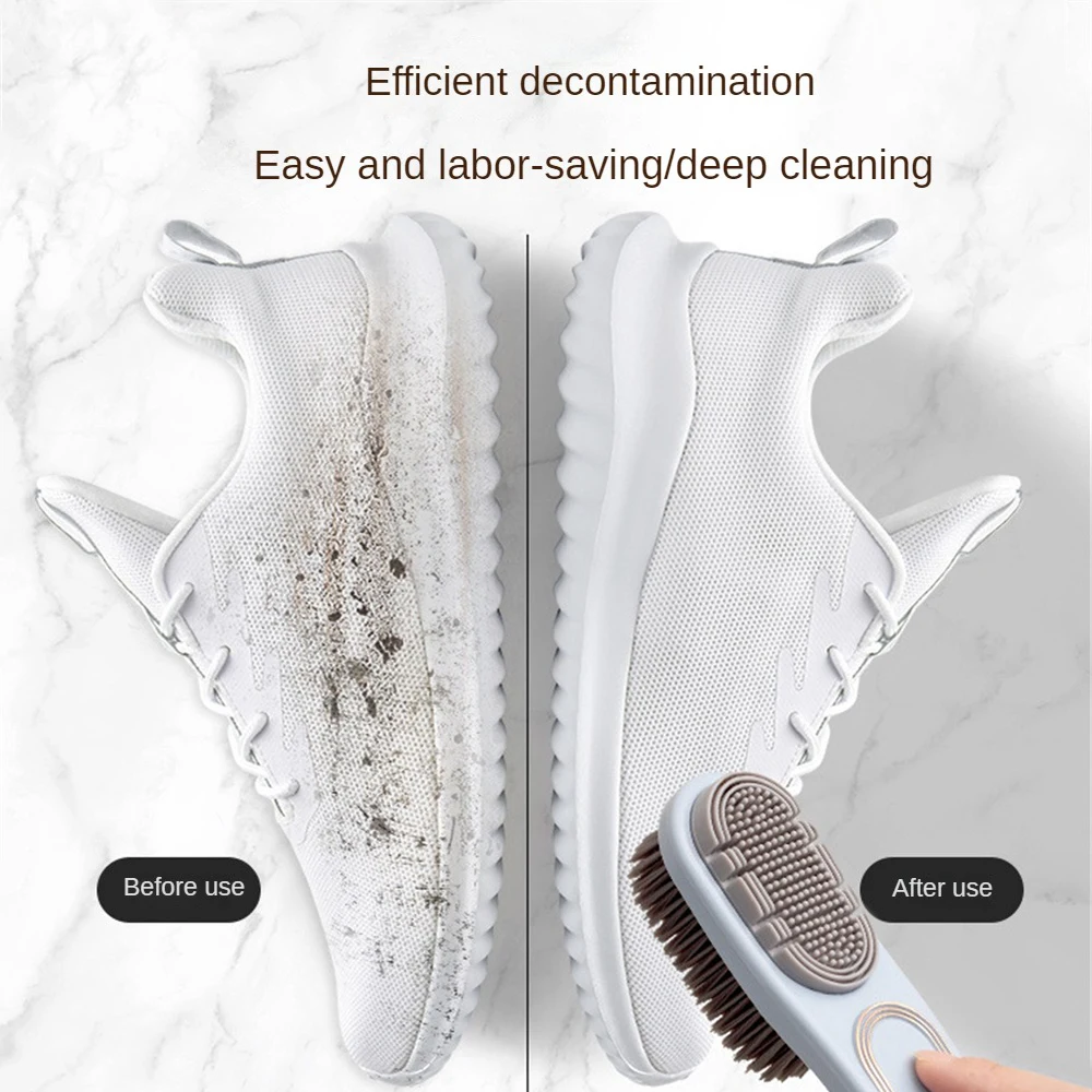 1PC Double-Sided Shoe Brush Silicone Brush Head Long Handle Brush Soft Bristled Cleaning Brush Clothes Shoes Household Cleaner
1PC Double-Sided Shoe Brush Silicone Brush Head Long Handle Brush Soft Bristled Cleaning Brush Clothes Shoes Household Cleaner
