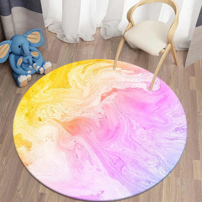 Children's room round printed carpet living room carpet soft carpet bedroom mat home kitchen bedroom non-slip round carpet 
Children's room round printed carpet living room carpet soft carpet bedroom mat home kitchen bedroom non-slip round carpet