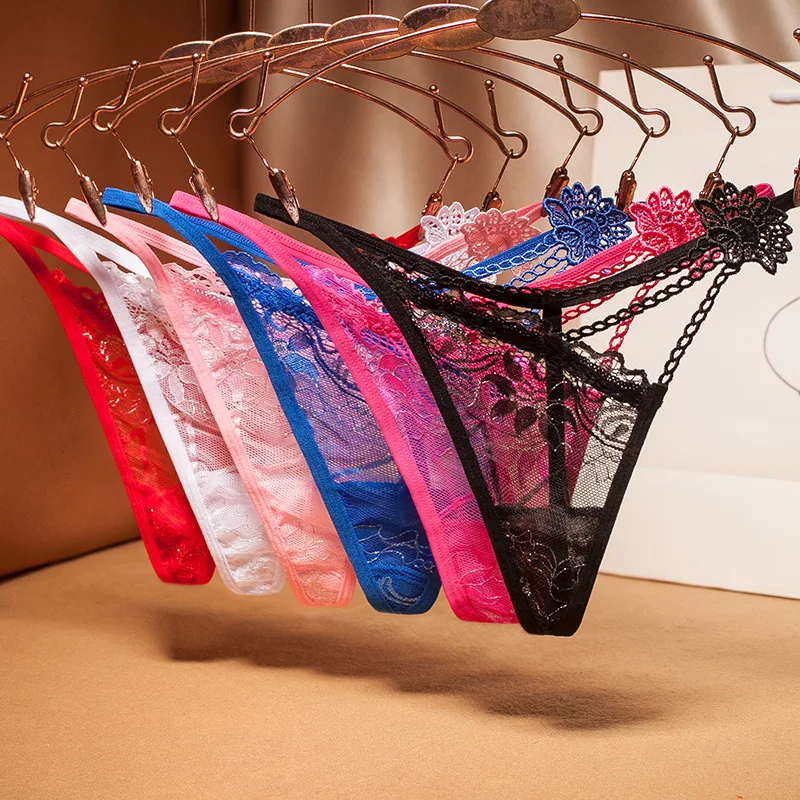 Sexy Lingerie Female Lace Hollow V String Women Cotton Based Briefs Transparent Thong Ladies Embroidery Panties Erotic Underwear
Sexy Lingerie Female Lace Hollow V String Women Cotton Based Briefs Transparent Thong Ladies Embroidery Panties Erotic Underwear