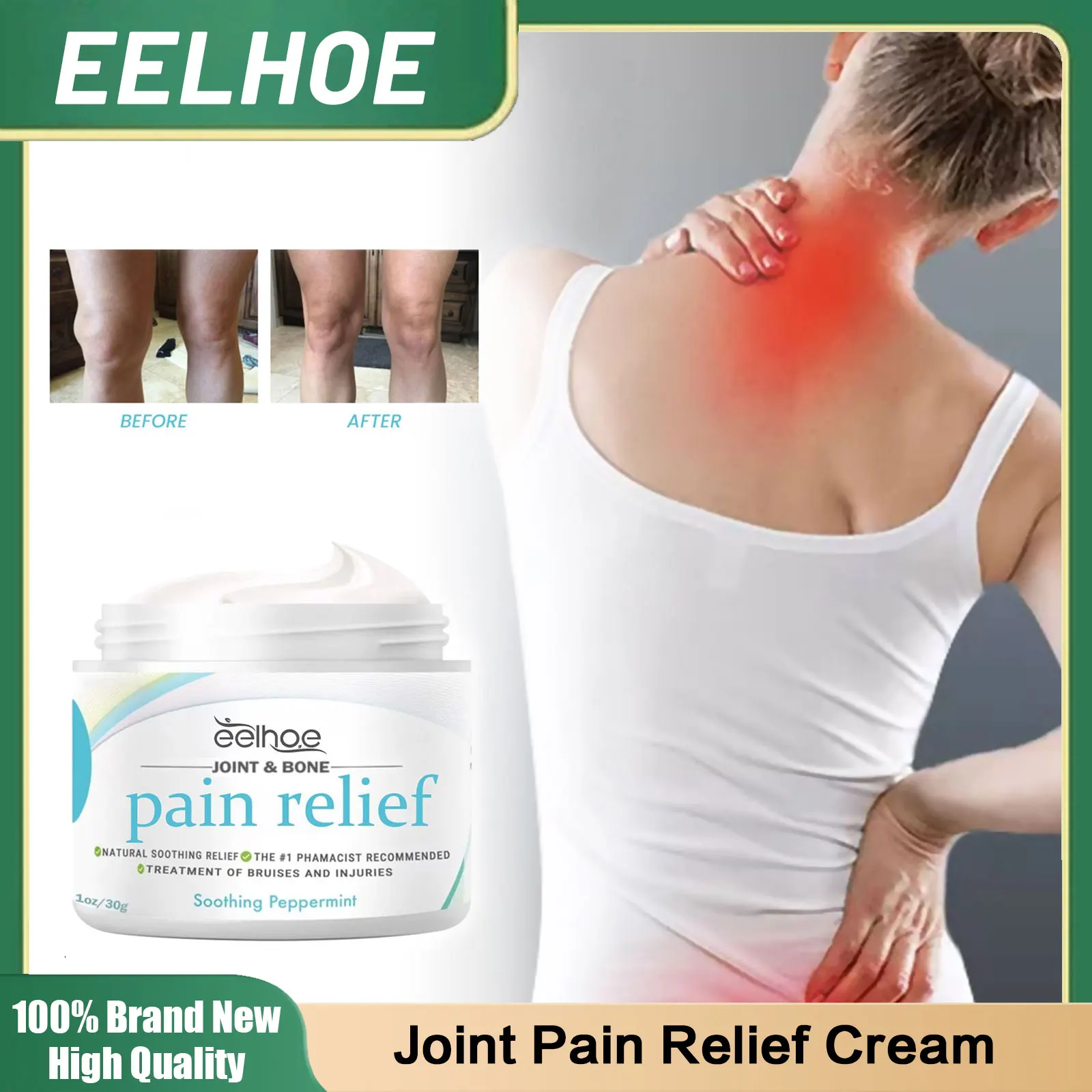 Joint Pain Relief Cream Bunion Treatment Muscle Sprain Knee Waist Shoulder Pain Relief Chinese Herbal Medical Arthritis Ointment
Joint Pain Relief Cream Bunion Treatment Muscle Sprain Knee Waist Shoulder Pain Relief Chinese Herbal Medical Arthritis Ointment