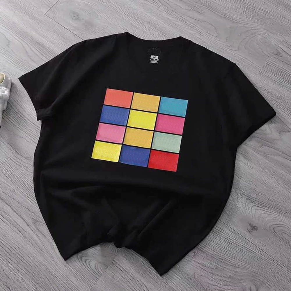 America Brand Face colorful logo Short Sleeves T-shirt Men Women Tshirt 100%Cotton high quality tee
America Brand Face colorful logo Short Sleeves T-shirt Men Women Tshirt 100%Cotton high quality tee
