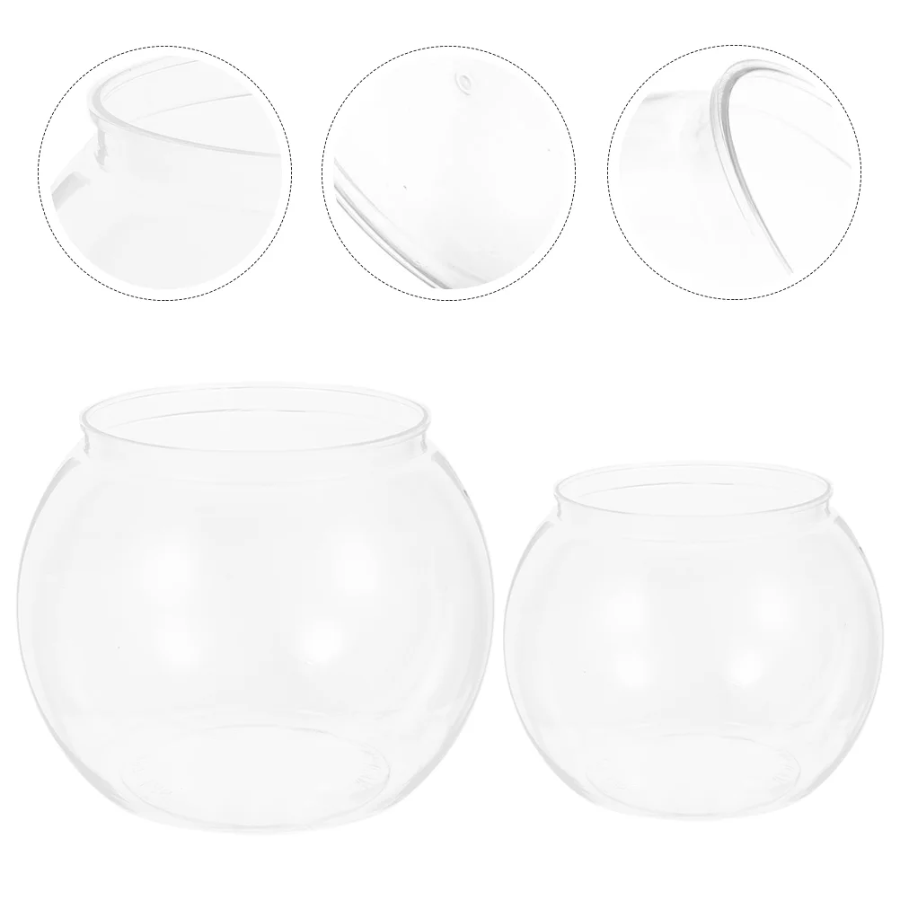 2 Pcs Unbreakable Goldfish Bowl Office Terrarium Fogger Bowls Betta The Pet Small Tank
2 Pcs Unbreakable Goldfish Bowl Office Terrarium Fogger Bowls Betta The Pet Small Tank
