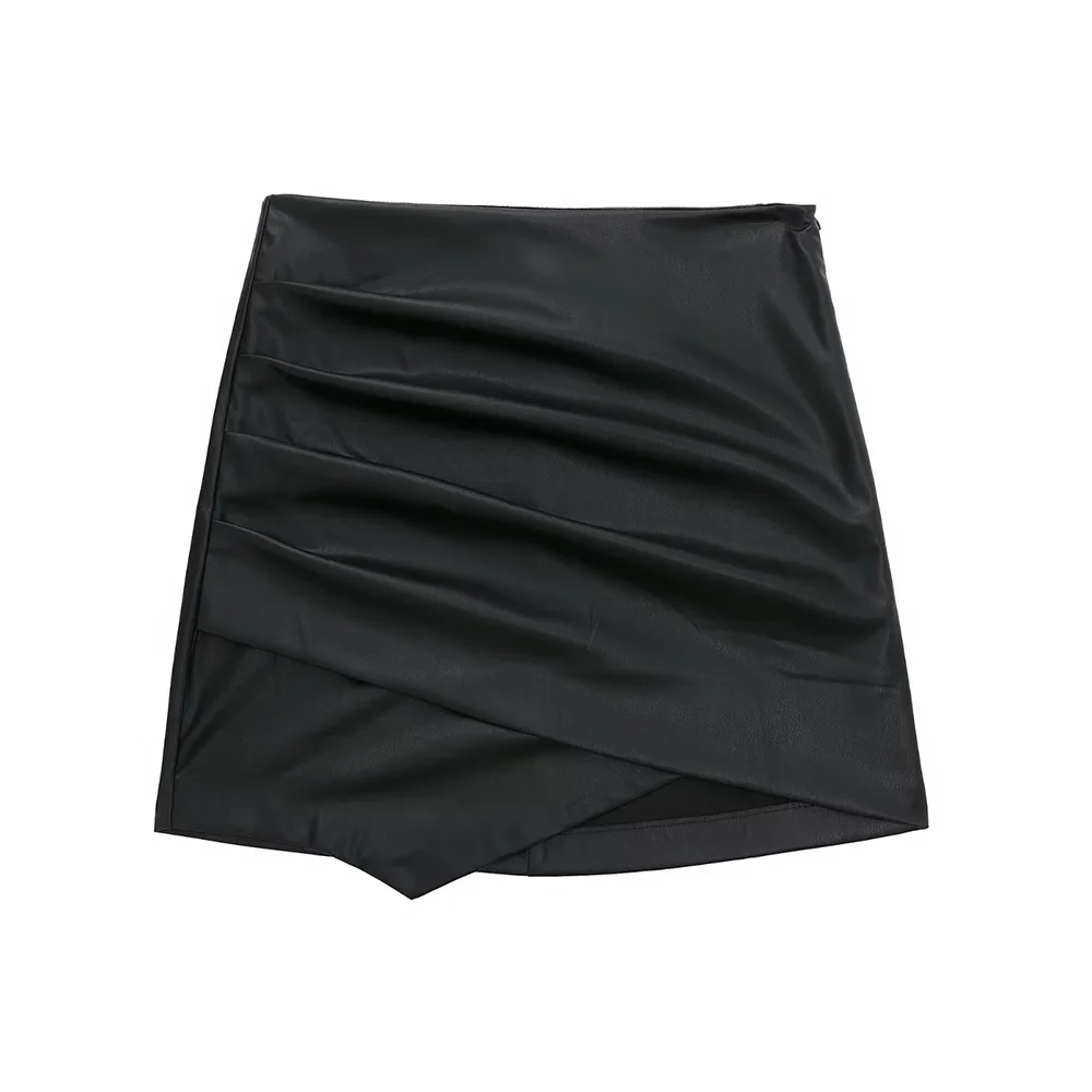 DiYiG Women 2022 New Fashion Black Faux Leather MINI Skirt Gothic Elegant Casual Short Folds A-Line Skirt Female Clothing
DiYiG Women 2022 New Fashion Black Faux Leather MINI Skirt Gothic Elegant Casual Short Folds A-Line Skirt Female Clothing