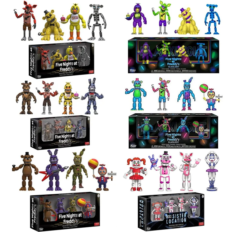 FNAF экшн-Фигурки 4 шт./упак. Toy модель 5 см 
FNAF экшн-Фигурки 4 шт./упак. Toy модель 5 см
