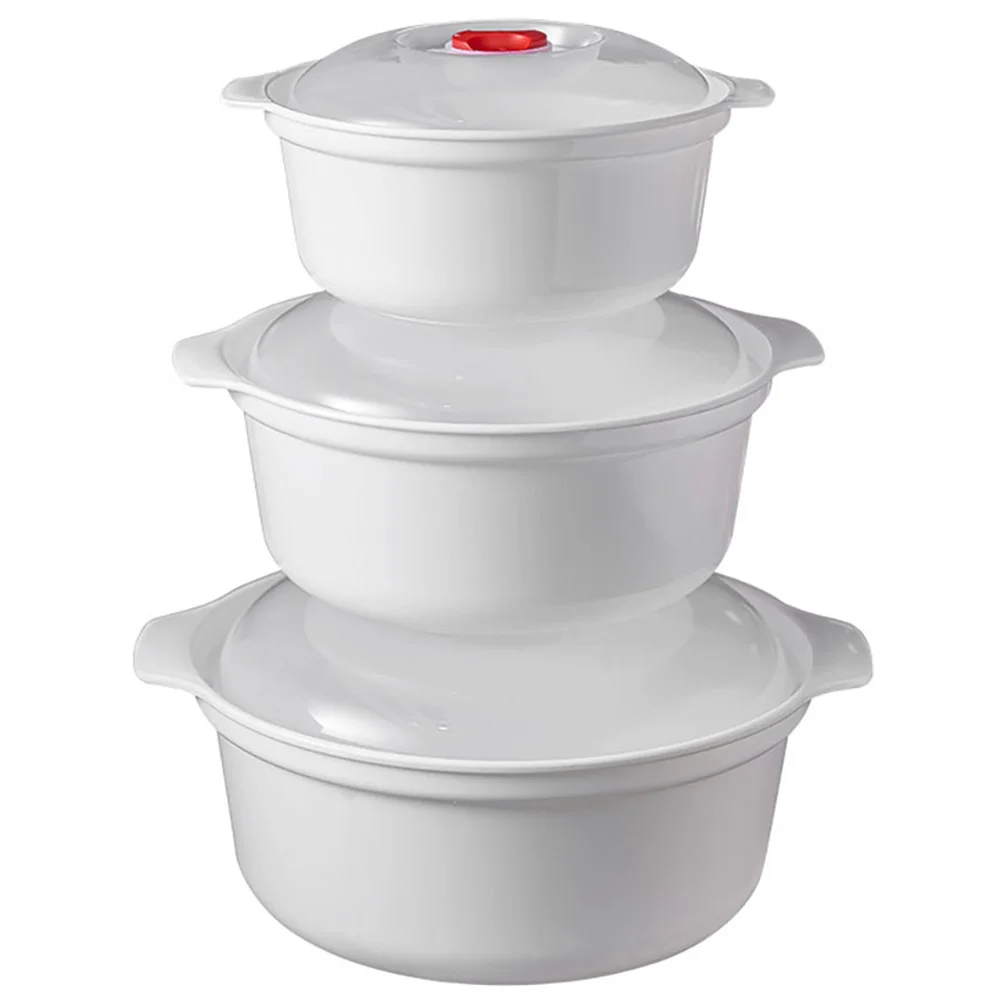 3 Pcs Microwave Bowl Child Camping Cookware Bowls Lids Plastic Wear-resistant Food Container
3 Pcs Microwave Bowl Child Camping Cookware Bowls Lids Plastic Wear-resistant Food Container