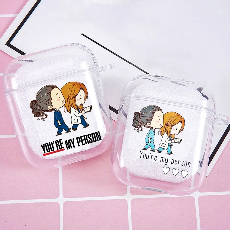Greys Anatomy You are my person Soft silicone TPU Case For AirPods Pro 1 2 3Clear Silicone Wireless Bluetooth Earphone Box Cover
Greys Anatomy You are my person Soft silicone TPU Case For AirPods Pro 1 2 3Clear Silicone Wireless Bluetooth Earphone Box Cover