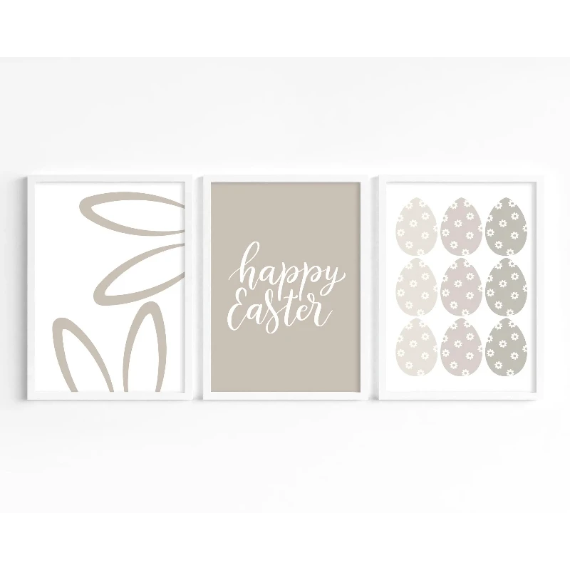 Набор из 3 холстов с нейтральными пасхальными принтами YITONGKE
Набор из 3 холстов с нейтральными пасхальными принтами YITONGKE
