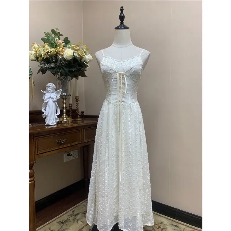 2023 Summer Women Elegent Party Midi Lace Dress Female Fashion Fairy Chic Vestidos
2023 Summer Women Elegent Party Midi Lace Dress Female Fashion Fairy Chic Vestidos