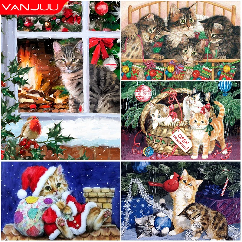 5D DIY Diamond Painting Christmas Cat Dog Winter Snow Diamond Mosaic Animal Cross Stitch Embroidery Landscape Home Decor Gift
5D DIY Diamond Painting Christmas Cat Dog Winter Snow Diamond Mosaic Animal Cross Stitch Embroidery Landscape Home Decor Gift