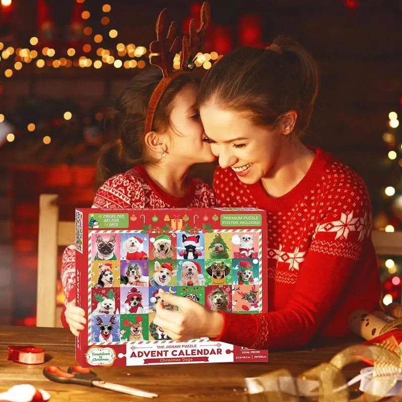 24 Days Countdown Calendar Christmas Puzzle Exciting Puzzle Cute Dog Pattern Advent Jigsaw Calendar Holiday Decor for children
24 Days Countdown Calendar Christmas Puzzle Exciting Puzzle Cute Dog Pattern Advent Jigsaw Calendar Holiday Decor for children