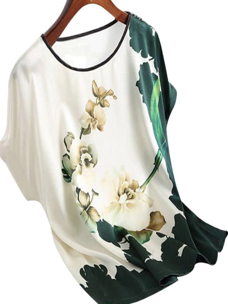 YRRETY Fashion Floral Print Woman Tops And Blouses Pullover Ladies Silk Satin Batwing Sleeve Vintage O-Neck Summer 2022 Clothes
YRRETY Fashion Floral Print Woman Tops And Blouses Pullover Ladies Silk Satin Batwing Sleeve Vintage O-Neck Summer 2022 Clothes