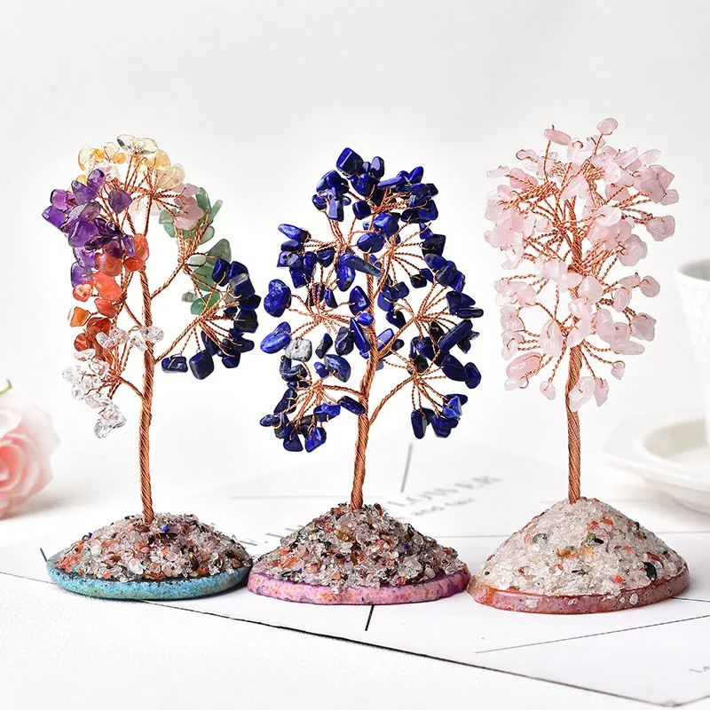 Natural Crystal Tree Ornaments Amethyst Rose Quartz Olivine Craft Decor Lucky Tree Art Crafts Mineral Ornaments Home Decor Gifts
Natural Crystal Tree Ornaments Amethyst Rose Quartz Olivine Craft Decor Lucky Tree Art Crafts Mineral Ornaments Home Decor Gifts