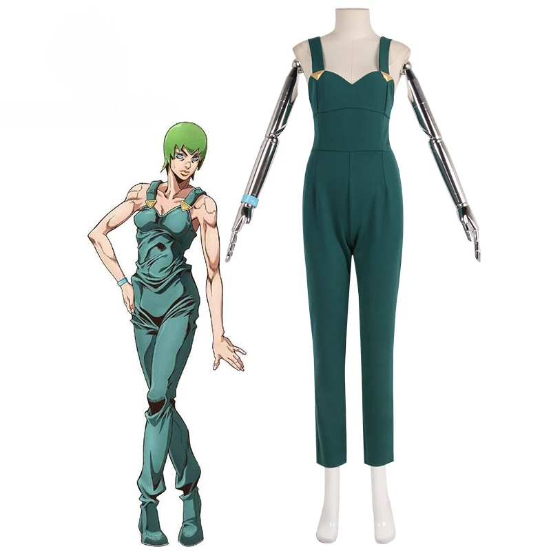 Foo Fighters Cosplay Costume Anime JoJo‘s Bizarre Adventure Stone Ocean Outfit F.F.Green Jumpsuit Bracelet Jolyne Cujoh Cosplay
Foo Fighters Cosplay Costume Anime JoJo‘s Bizarre Adventure Stone Ocean Outfit F.F.Green Jumpsuit Bracelet Jolyne Cujoh Cosplay
