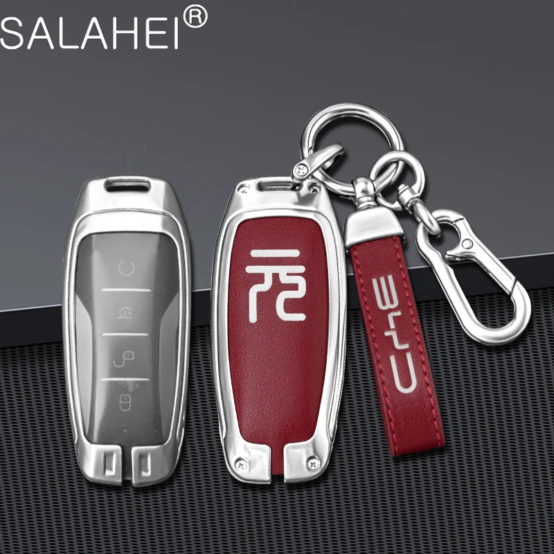 Zinc Alloy Car Smart Remote Key Fob Case Full Cover Bag For BYD Yuan Dm Dmi EV Protector Shell Keyless Keychain Accessories
Zinc Alloy Car Smart Remote Key Fob Case Full Cover Bag For BYD Yuan Dm Dmi EV Protector Shell Keyless Keychain Accessories