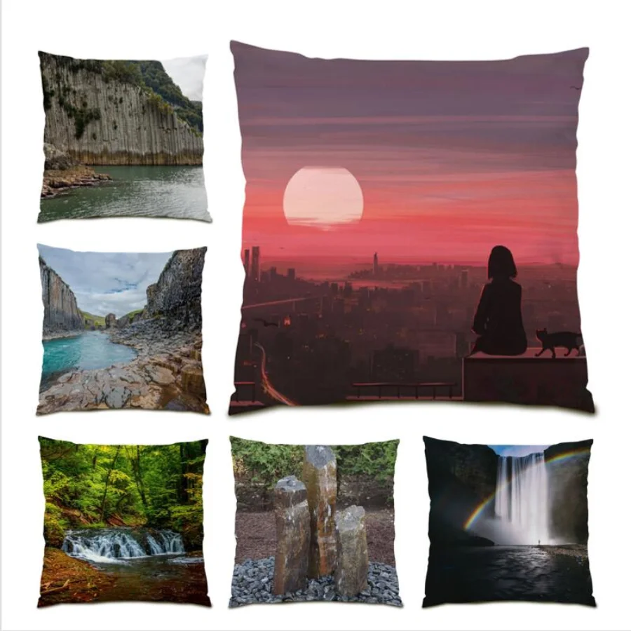Creek Mountain Pillow Cover Gift Decoration Home Print Living Room Realistic Landscape Throw Velvet Cushion Covers 45x45 E0811
Creek Mountain Pillow Cover Gift Decoration Home Print Living Room Realistic Landscape Throw Velvet Cushion Covers 45x45 E0811