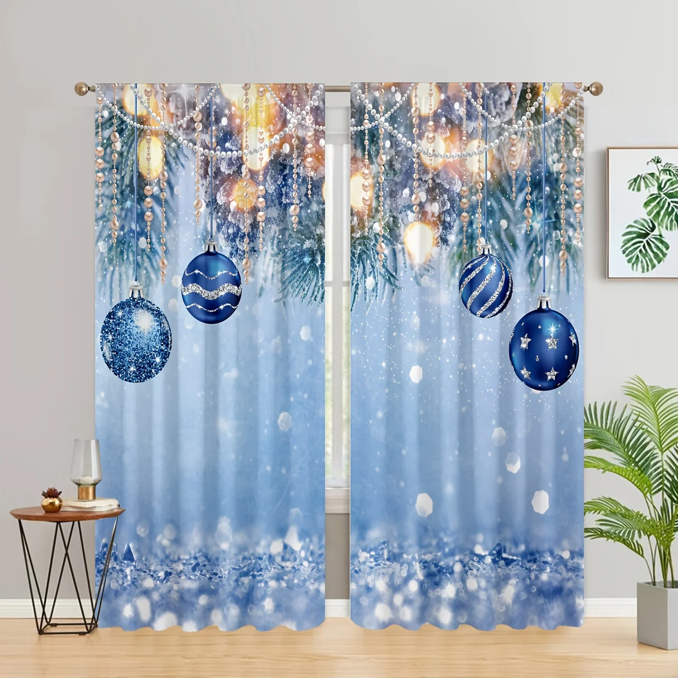 2 Panels Christmas Blue Red Ball Pritned Curtain Room Kitchen Living Room Rod Pocket Top Window Curtains Bedroom Accessorie Room
2 Panels Christmas Blue Red Ball Pritned Curtain Room Kitchen Living Room Rod Pocket Top Window Curtains Bedroom Accessorie Room